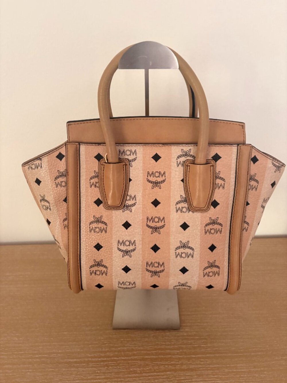 MCM Visetos Beige Handle Bag - Amazing Condition